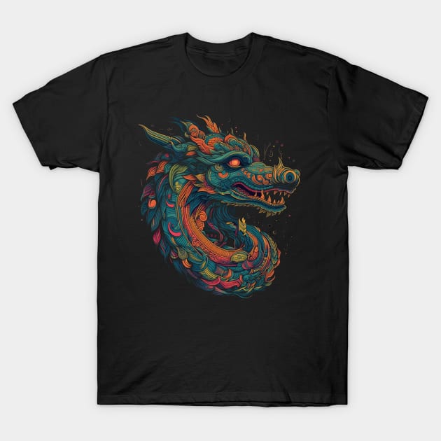 Unleash the Power of the Zodiac Dragon T-Shirt by Kneazal